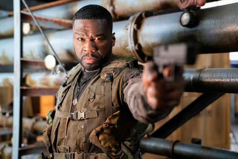 Curtis “50 Cent” Jackson in Expend4bles Photo: Yana Blajeva (2023 Lionsgate)