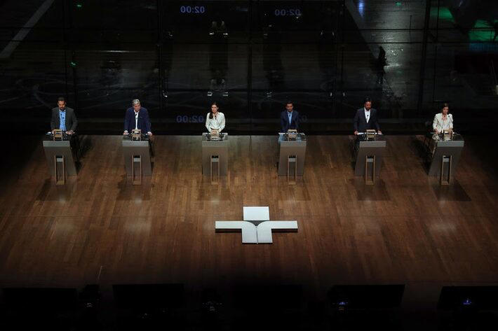 Debate de candidatos à Prefeitura de São Paulo na TV Cultura Foto: Foto Najda Kouchi/ TV Cultura