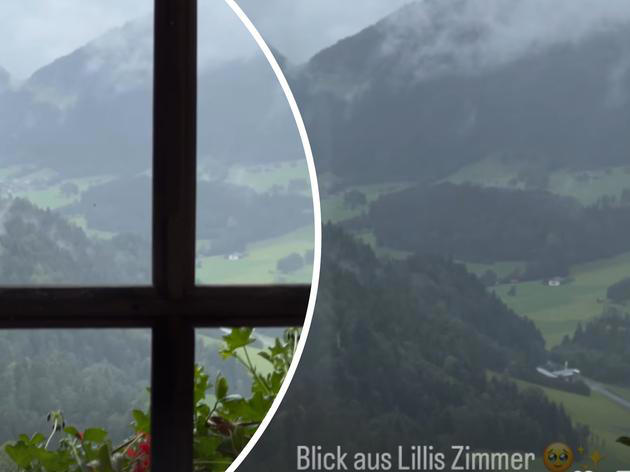 Ronja Forcher zeigt den Ausblick aus dem Zimmer der „Bergdoktor“-Tochter.