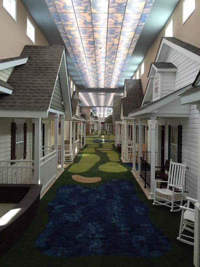 #38 Assisted Living Facility Made To Look Like A Small 1940s American Town