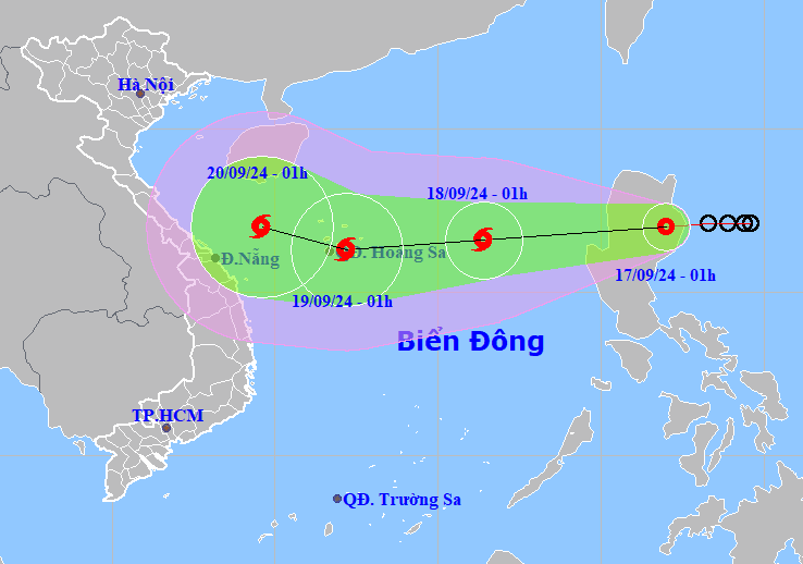 Tiền Phong Nhận định mới nhất về đường đi và vùng ảnh hưởng của áp thấp nhiệt đới. 1