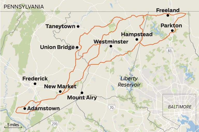 Maps: See potential paths of Maryland Piedmont Reliability Project ...