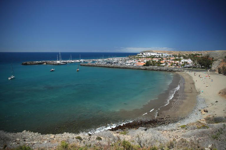 A beach in Gran Canaria on the Canary Island