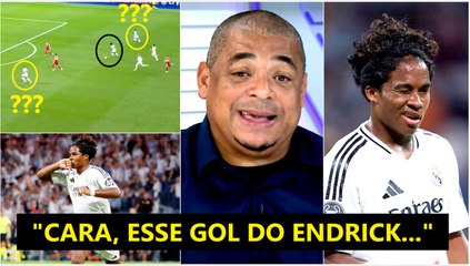 "É CERTEZA!! SABE no que o Endrick PENSOU ali pra CHUTAR e FAZER o GOL?" Vampeta FALA do Real Madrid