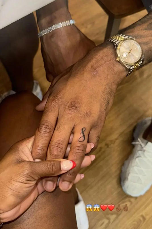 The gymnast and her husband got tattoos in each other's honor as well recently