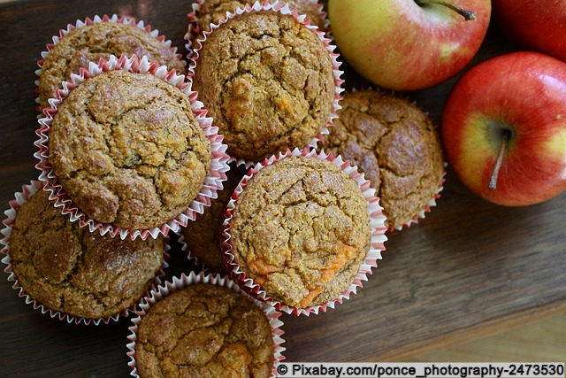 Saftige Dinkel-Apfel-Muffins mit Zimt