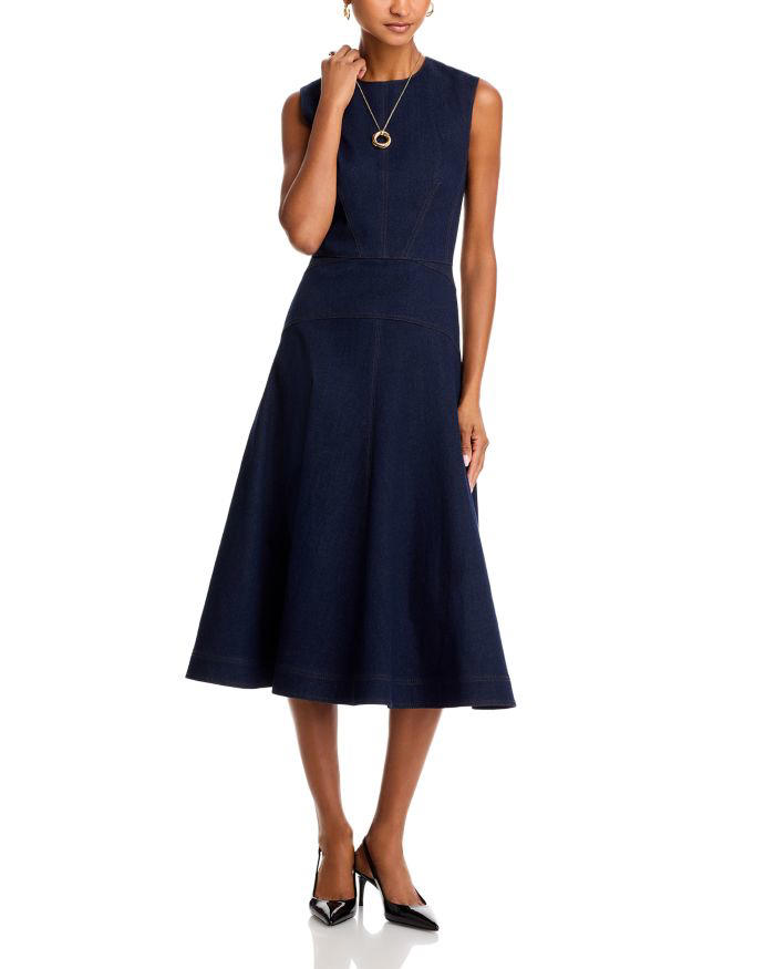 ワンピース her lip to Marseille Belted Denim Dress her lip to Marseille Belted Denim Dress