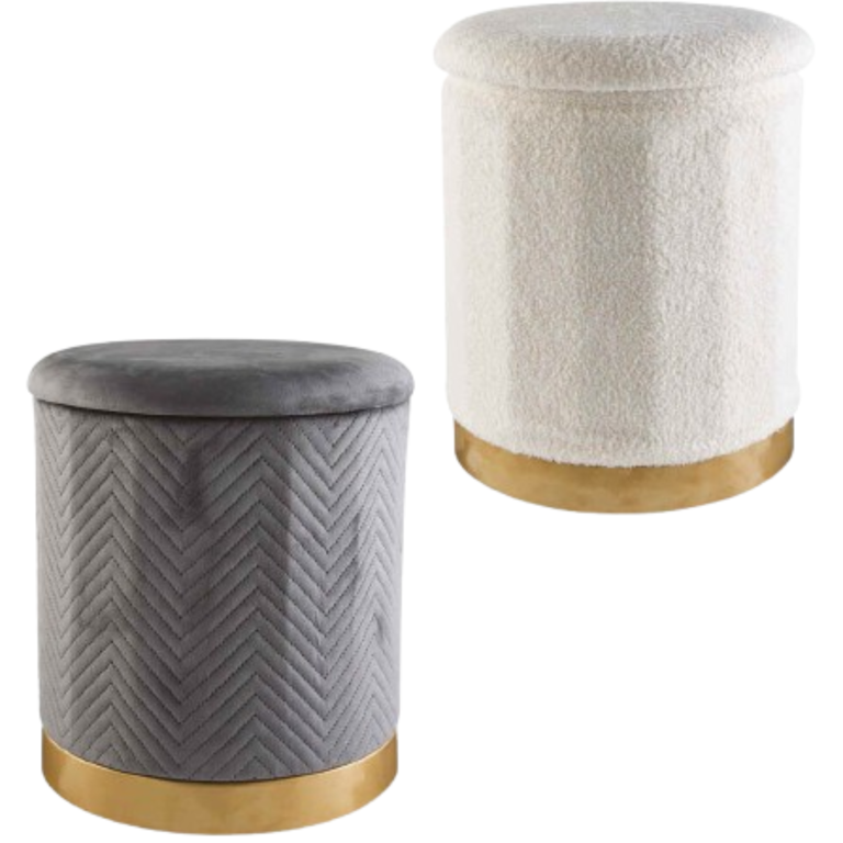 Aldi s stylish boucle stool is the ultimate bargain storage find at 20 it s perfect for small spaces