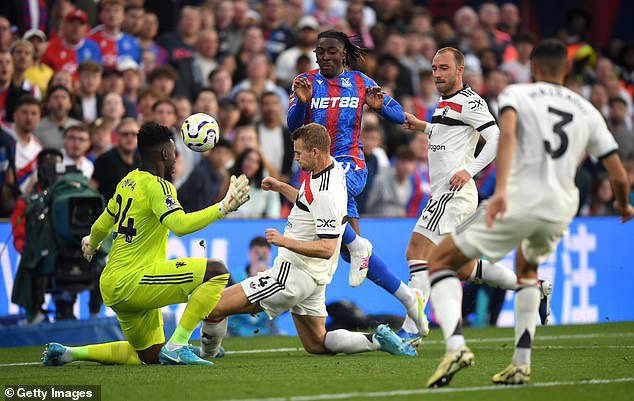 Crystal Palace 0-0 Man United: Red Devils held to a goalless draw after hitting the bar twice and missing glut of chances while Andre Onana spares blushes after stunning double save