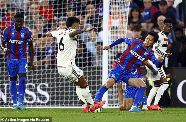 Crystal Palace 0-0 Man United: Red Devils held to a goalless draw after hitting the bar twice and missing glut of chances while Andre Onana spares blushes after stunning double save