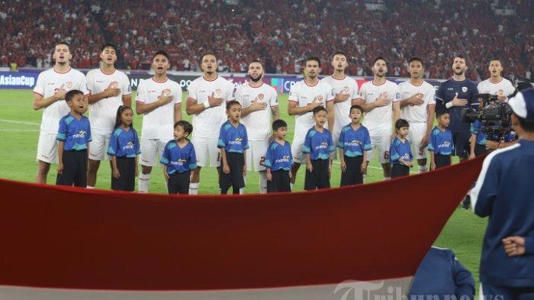 Potret Timnas Indonesia saat bersua Australia di Kualifikasi Piala Dunia 2026. Berikut jadwal Timnas Indonesia vs Bahrain, kans skuad Garuda menang. (TRIBUNNEWS/HERUDIN)