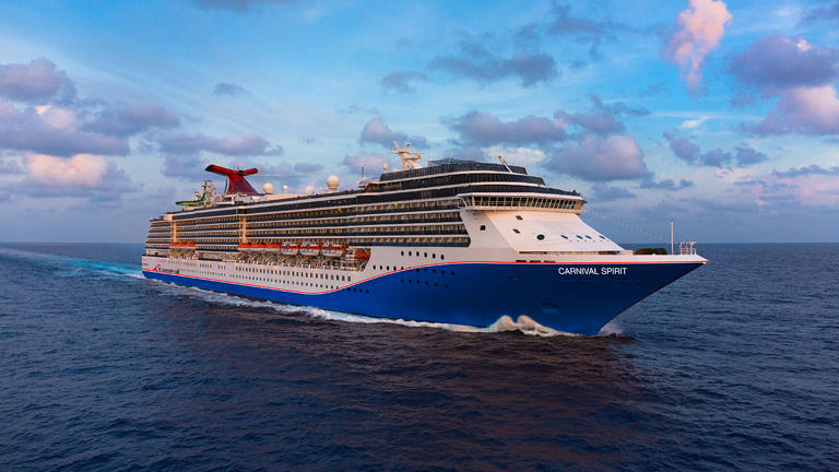 Carnival Spirit sails in an undisclosed location in this photo from the cruise line. Fox News