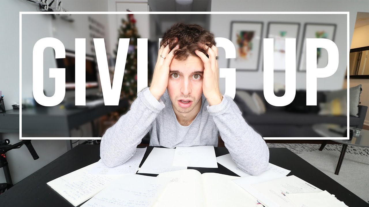 An honest and vulnerable message about why I'm giving up