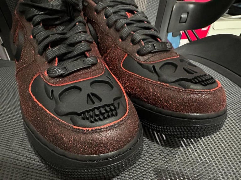 Nike's Halloween Collection Grows With Spooky New Skull-Adorned Air Force 1s