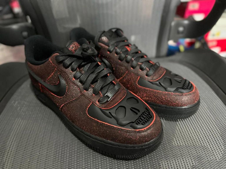 Nike's Halloween Collection Grows With Spooky New Skull-Adorned Air Force 1s