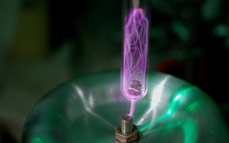 Polyacetylene-Film-in-an-Argon-Atmosphere-With-Irradiation-of-Spark-Discharge-From-a-Tesla-Coil.jpg