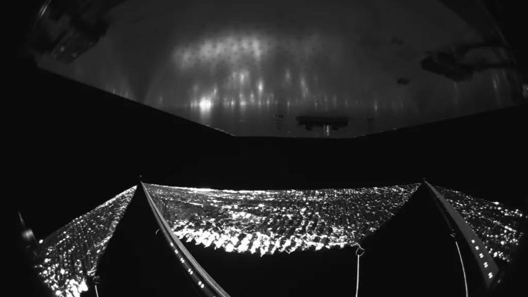  NASA spacecraft captures 1st photo of its giant solar sail while tumbling in space 