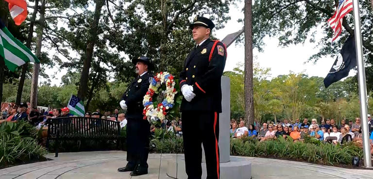 Myrtle Beach held a 9/11ceremony at Warbird Park Wednesday morning.