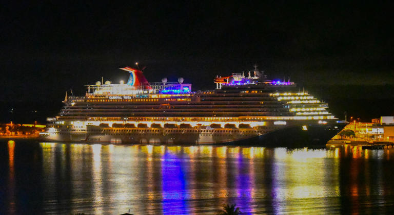 The Carnival Vista is docked at Port Canaveral's Cruise Terminal 6 this week for repairs to resolve issues related to the ship's cruising speed.