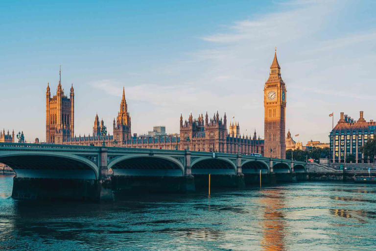 Karl Hendon/Getty Images Big Ben and Westminster Bridge in London at sunrise