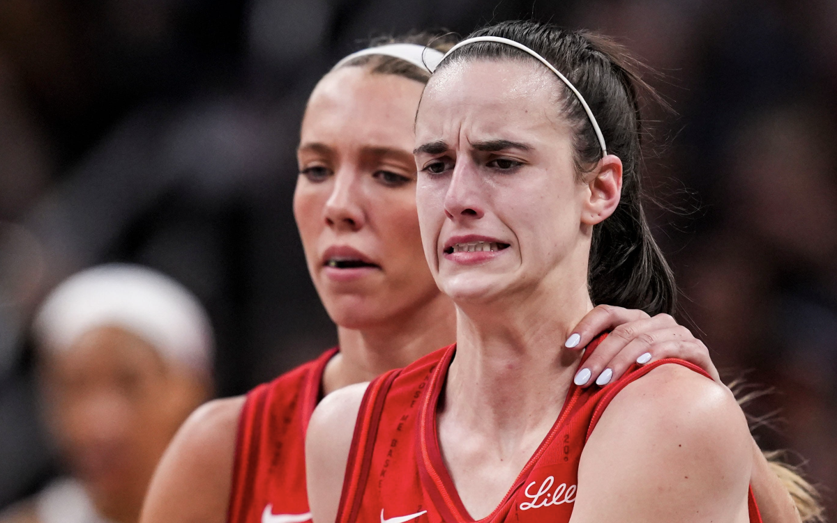 Indiana Fever guardsCaitlin Clark and Lexie Hull © Grace Smith/IndyStar / USA TODAY NETWORK via Imagn Images
