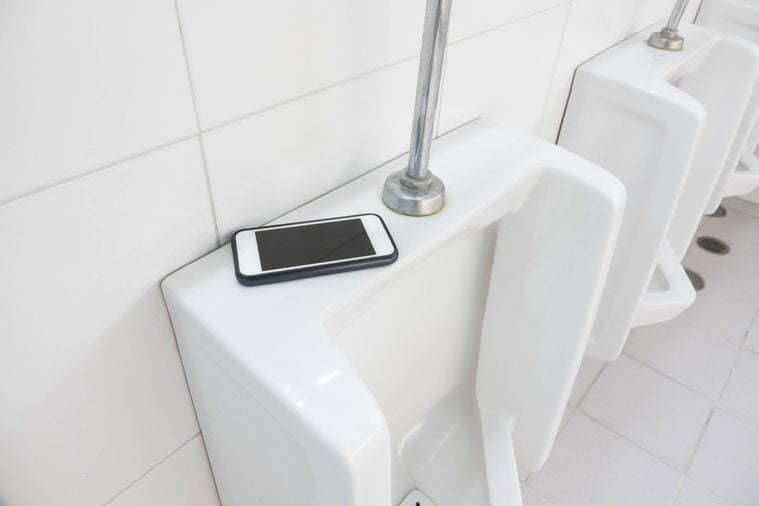 Lost Phone.Forget the phone in toilet.