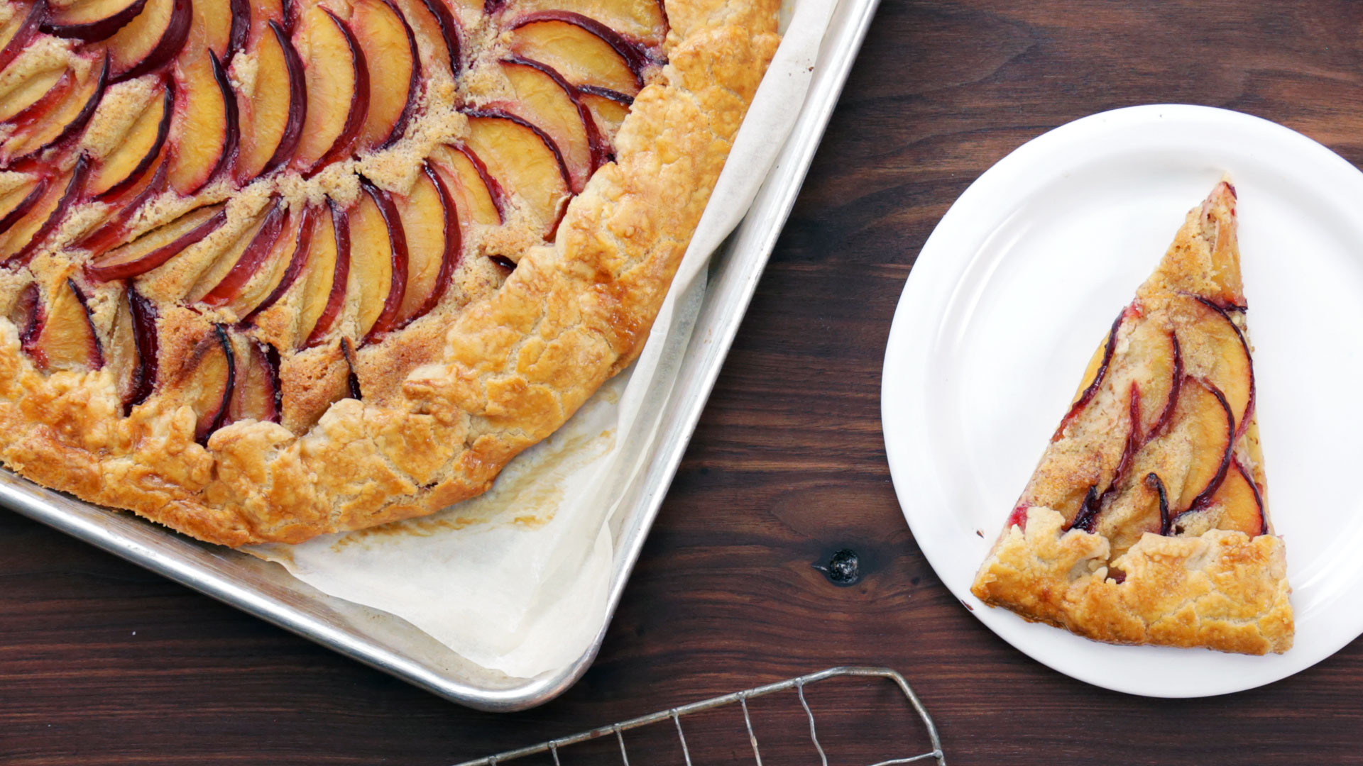 Plum Frangipane Galette