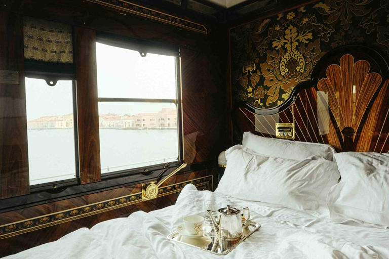 Courtesy of Belmond View from a cabin on the Venice Simplon-Orient-Express.