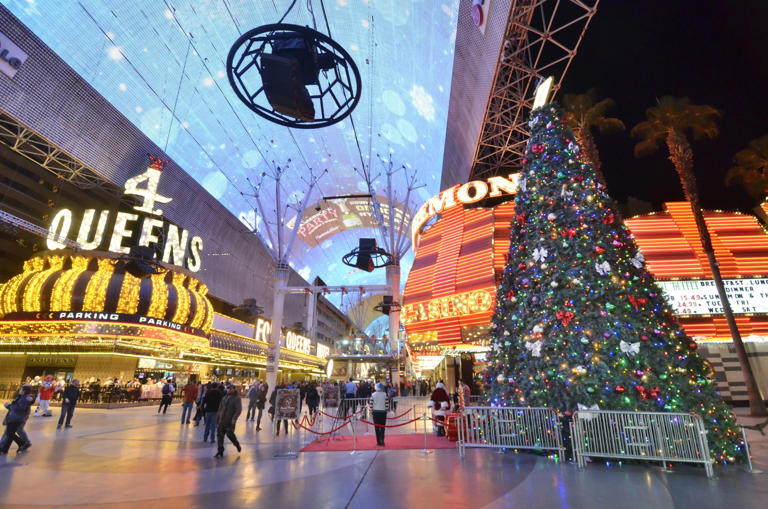 A Las Vegas family Christmas is surprisingly kid-friendly with tree lightings, Santa sightings, live shows and festive cheer for all ages.