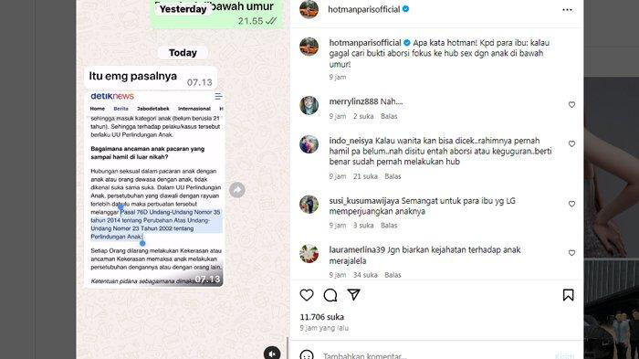 Saran Hotman Paris jika sulit cari bukti aborsi (Instagram)