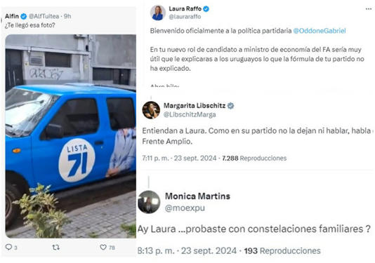 “¿De parte de quién?”: Raffo interrogó a Oddone y en X le recordaron sus recientes cuitas