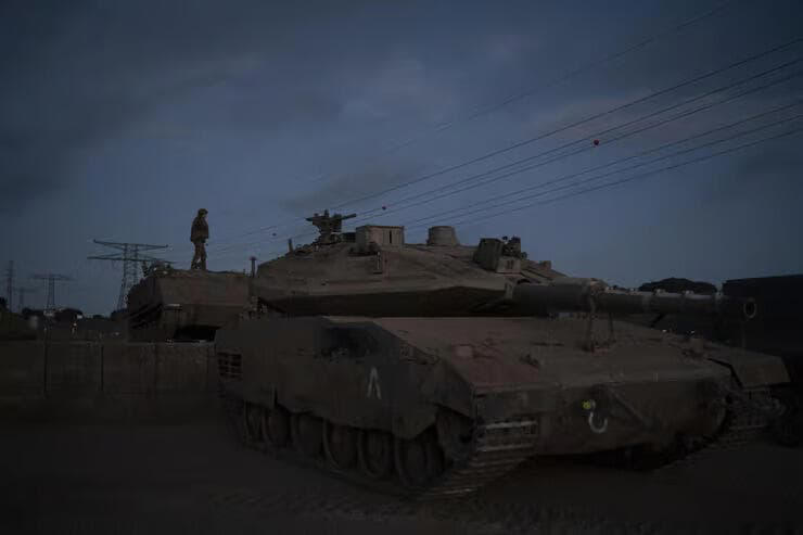 Tanque de las FDI en el norte de Israel. 