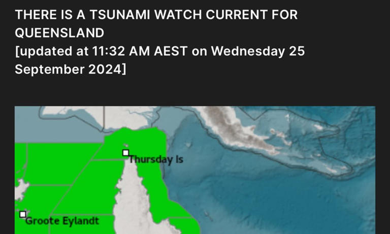 Tsunami alert app