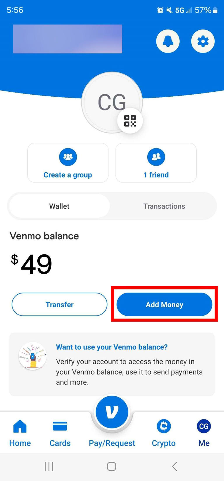 Venmo: How to transfer money to your Venmo account