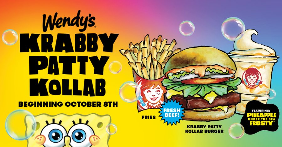 Wendy’s Unveils Krabby Patty Burger, SpongeBob-inspired Frosty