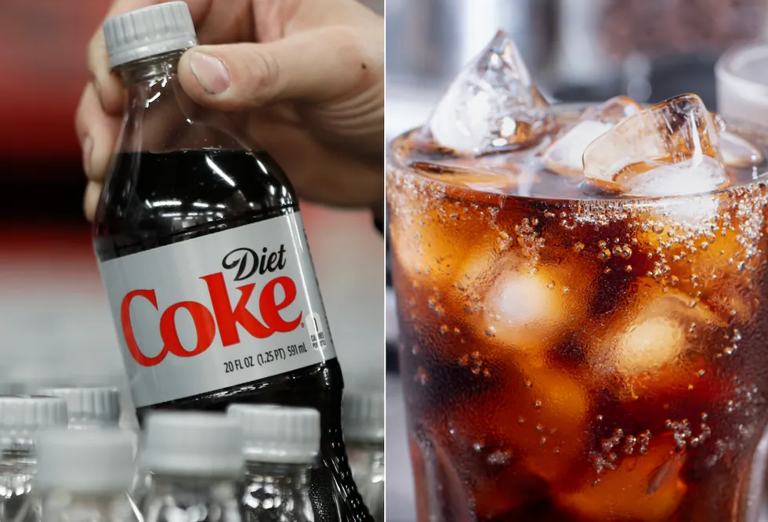 A health expert warns how your body reacts in just one hour to a can of Diet Coke / (George Frey, Getty Images & iStock)