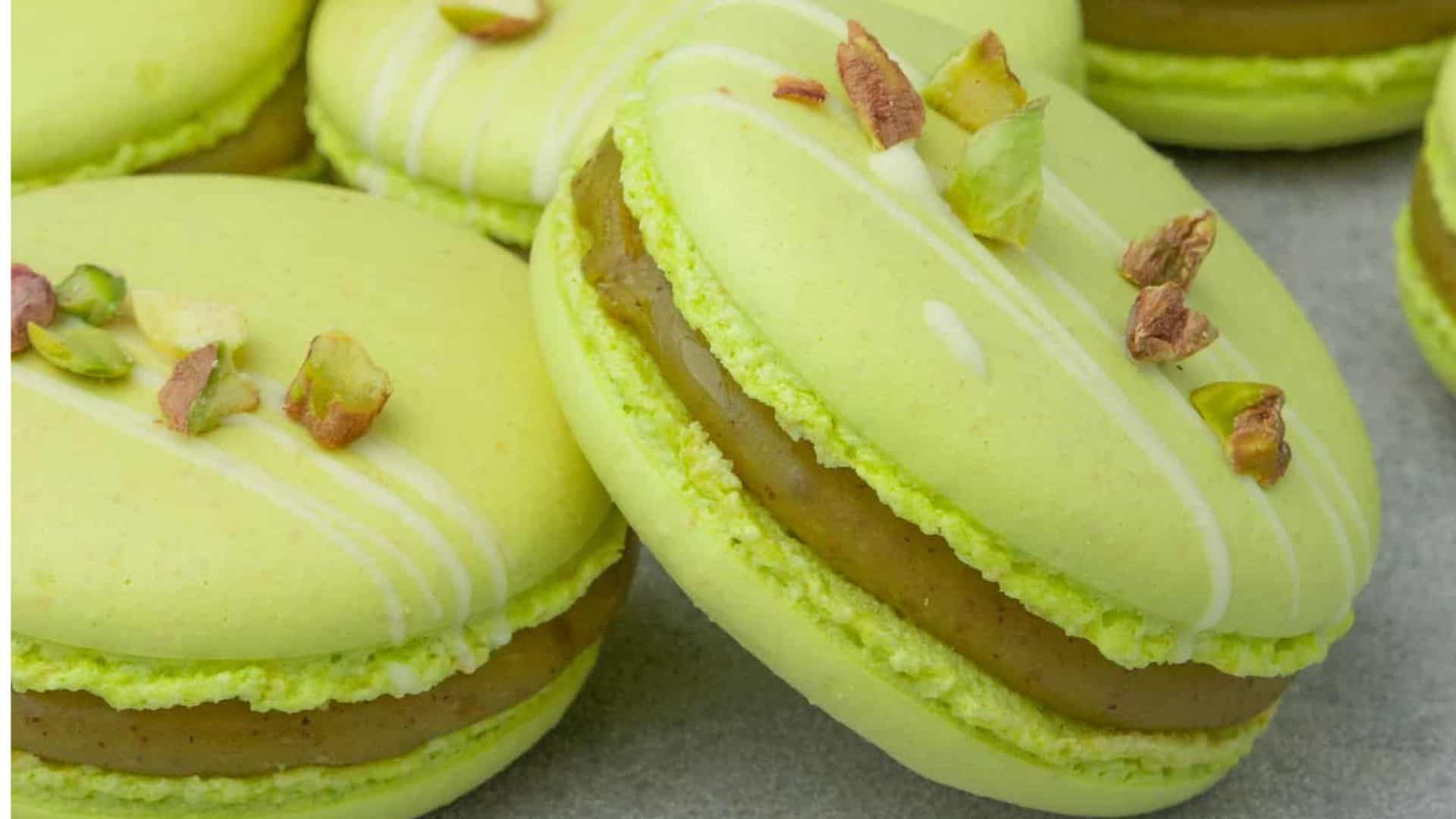 Pistachio Macarons