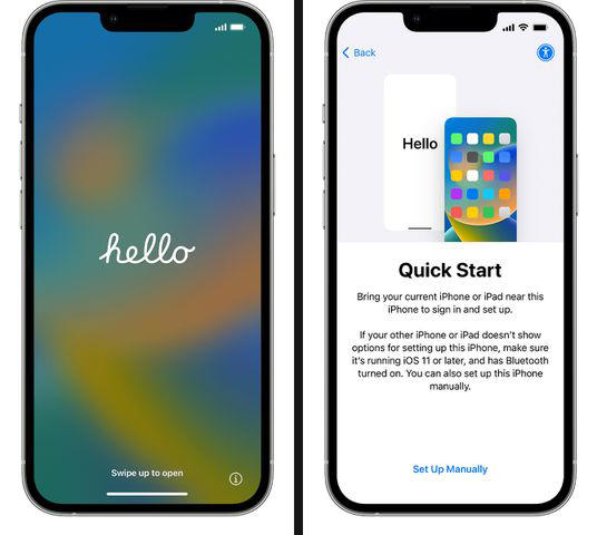 Quick Start on the iPhone is the easiest way to get started with your new iPhone.