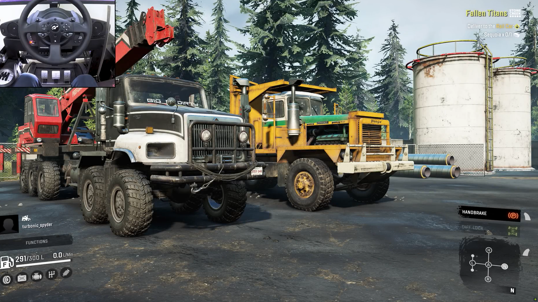 The ultimate SnowRunner mission moving a giant tree across the map