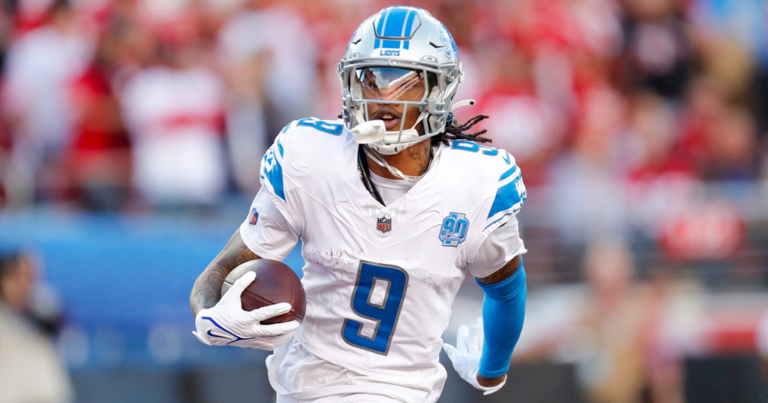 Lions WR Jameson Williams fined for TD celebration vs. Dolphins