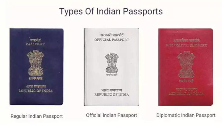 What Are The Different Types And Colours Of Passports In India