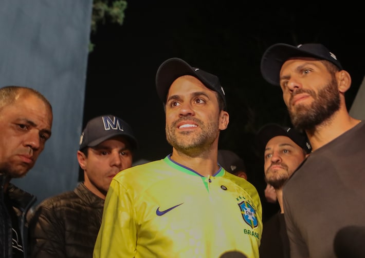 Pablo Marçal foi candidato à prefeitura de São Paulo pelo PRTB em 2024, mas ficou fora do segundo turno Foto: Daniel Teixeira/Estadão