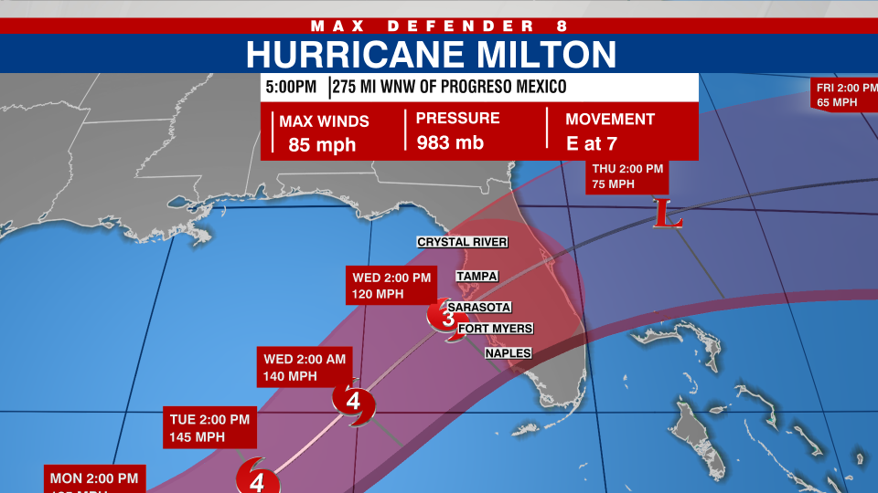 Hurricane Milton Growing Stronger As It Approaches Florida: NHC