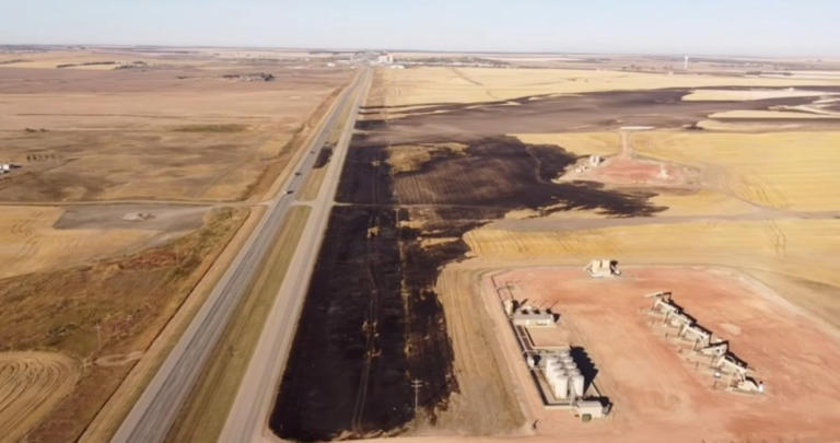 Large wildfires continue to burn in western North Dakota