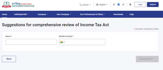 Income Tax Act: इनकम टैक्स एक्ट के रिव्यू के लिए कमिटी का गठन, टैक्स कानून को सरल बनाने के लिए आप भी दे सकते हैं सुझाव