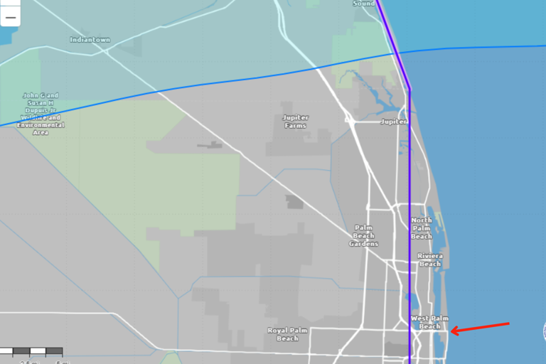 Map Shows Where Trump's Mar-a-Lago Is Compared to Hurricane Milton Path