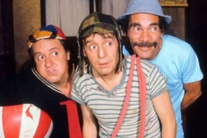 Kiko, Chaves, Seu Madruga (Foto: Divulgação / Televisa)