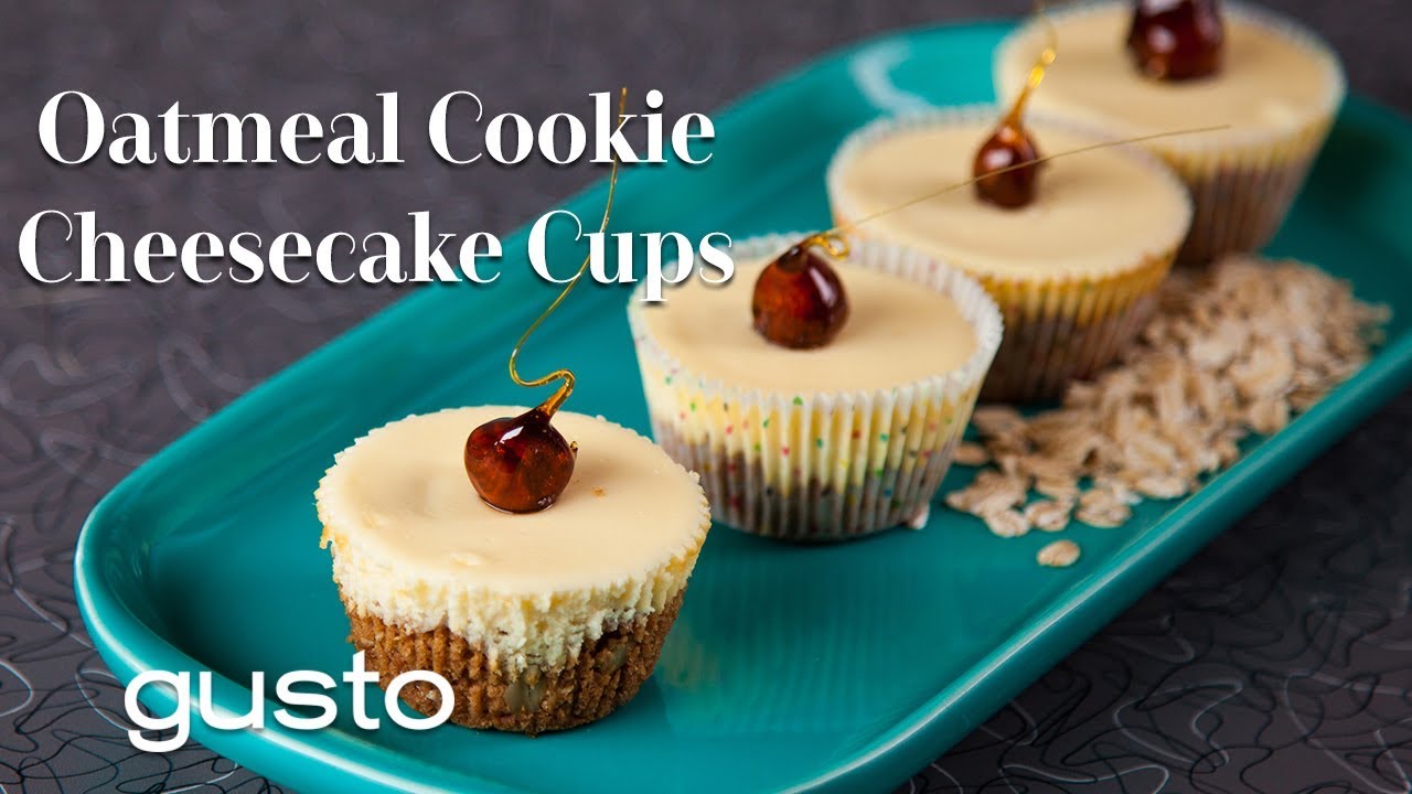 Leichte Mini-Käsekuchen-Tassen - Haferflocken-Käsekuchen-Rezept