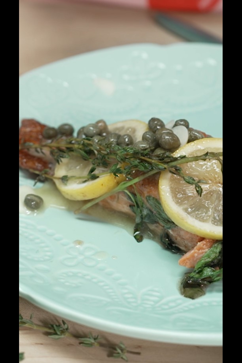 Rezept für Lachs mit Kapern, ein leichtes und schmackhaftes Gericht mit ...