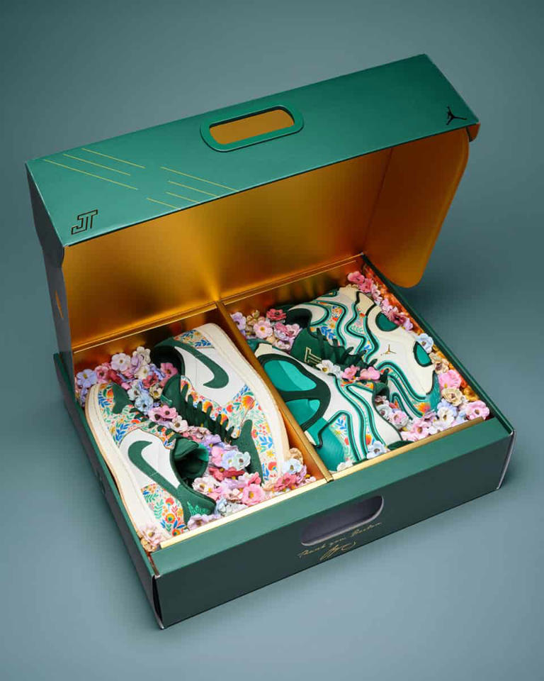 スニーカー Nike Air Jordan 1 Jayson Tatum Welcome to the Garden Pack CNCPTS Presents: 'Welcome to the Garden' Tatum 3 and Air